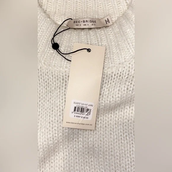 BEC + BRIDGE Celeste Tuck Knit Jumper 8 BNWT - Picture 6 of 8